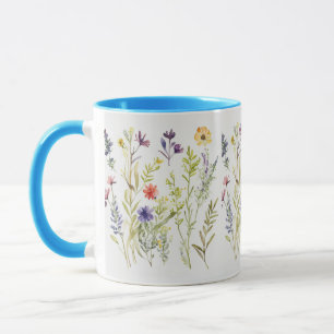Wilde Blume. Schöne Anzeige Tasse