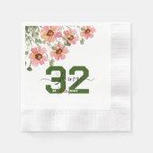 Wilde Blume Serviette (Vorderseite)