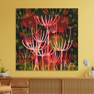 Wilde Blume Stretched Canvas Print Leinwanddruck