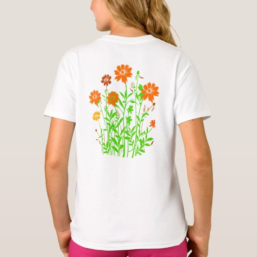 Wilde Blume T-Shirt (Rückseite)