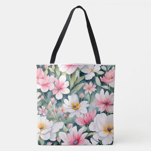 Wilde Blume Tasche (Vorderseite)