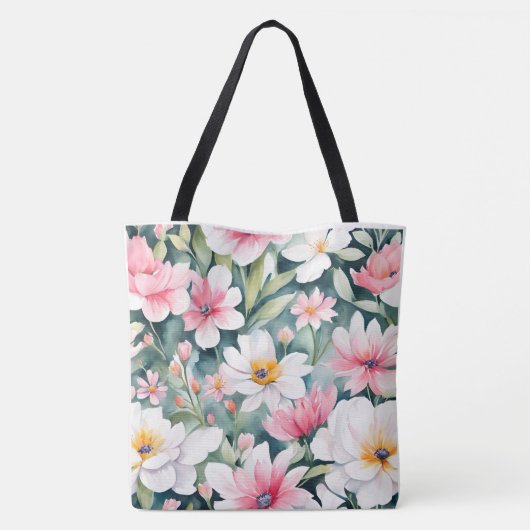 Wilde Blume Tasche (Rückseite)