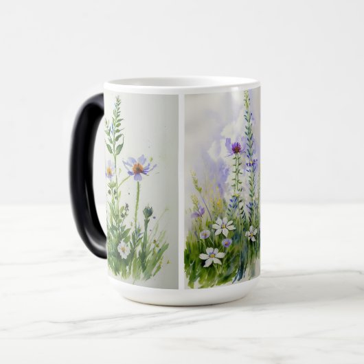 Wilde Blume Tasse (Vorderseite Links)