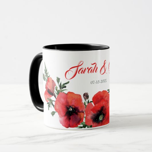 Wilde Blume Tasse (Vorderseite Links)