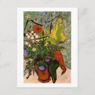 Wilde Blume Thistles Vase Van Gogh Kunst Postkarte