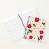Wilde Blume und Hummeln Notizblock (Innenseite)