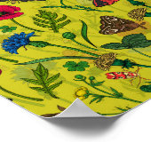 Wilde Blume und Motten 2 Poster (Ecke)