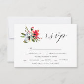 Wilde Blume und romanische UAWG RSVP Karte (Vorderseite)