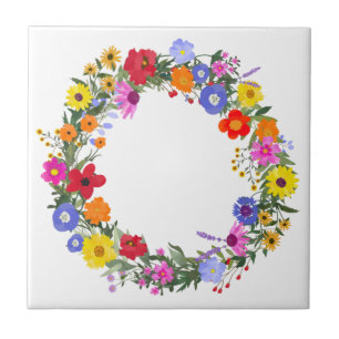 Wilde Blume Untersetzer Keramik Fliesen Hot Plate