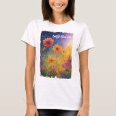 Wilde Blume Vintag T-Shirt (Vorderseite)