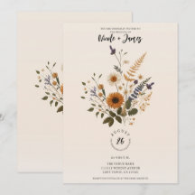 Wilde Blume Vintager Blumenstrauß Bohemisch Hochze