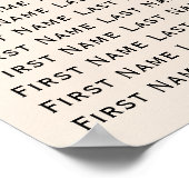 Wilde Blume Vintager Blumenstrauß Poster (Ecke)