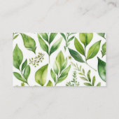 Wilde Blume Wald Niedlich Racoon Diaper Raffle Begleitkarte (Rückseite)