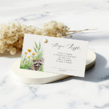 Wilde Blume Wald Niedlich Racoon Diaper Raffle