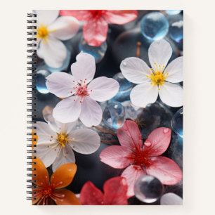 Wilde Blume Wasser Natursee Notizblock