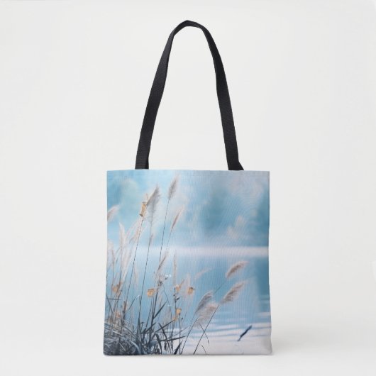 Wilde Blume Wasser Natursee Tasche (Vorderseite)