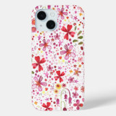 Wilde Blume Wasserfarbe Case-Mate iPhone Hülle (Rückseite)