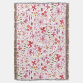 Wilde Blume Wasserfarbe Decke (Vorderseite Vertikal)