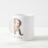 Wilde Blume Wasserfarbe erste R Kaffeetasse (Vorderseite Links)