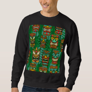 Wilde Blume Wasserfarbe: farblos nahtlos Sweatshirt