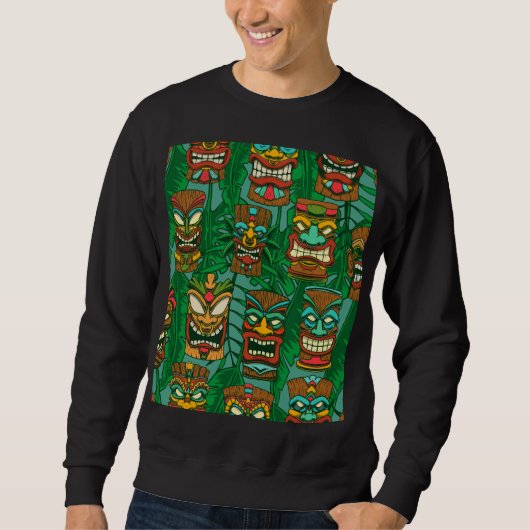 Wilde Blume Wasserfarbe: farblos nahtlos Sweatshirt (Vorderseite)