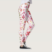 Wilde Blume Wasserfarbe Leggings (Rechts)