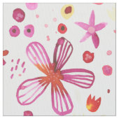 Wilde Blume Wasserfarbe Stoff (Nahaufnahme)