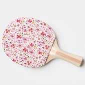 Wilde Blume Wasserfarbe Tischtennis Schläger (Seitenansicht)