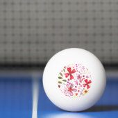 Wilde Blume Wasserfarbe Tischtennisball (Netto)