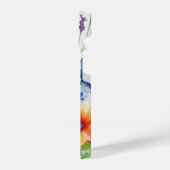 Wilde Blume Wasserfarbe Trendy iPhone Hülle (Linke Seite)