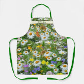 Wilde Blume Weide Personalisiert Schürze (Vorderseite)