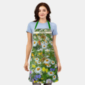 Wilde Blume Weide Personalisiert Schürze (Getragen)
