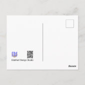 Wilde Blume: White Yellow DIY Postcard Postkarte (Rückseite)