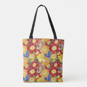 Wilde Blume: Wiederholte, florenlose Naht Tasche (Rückseite)