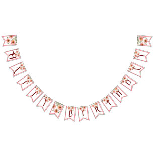 Wilde Blume Wimpelkette