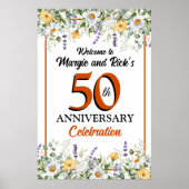 Wilde Blumen 50 Jahre alt Poster (Vorne)