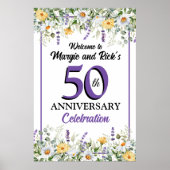 Wilde Blumen 50 Jahre alt Poster (Vorne)