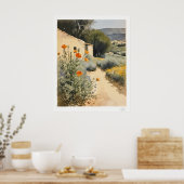 Wilde Blumen am Landweg Poster (Küche)