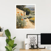 Wilde Blumen am Landweg Poster (Heimbüro)
