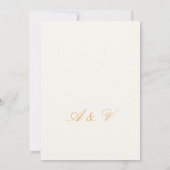 Wilde Blumen Aquarell Blumen Save the Date Karte (Rückseite)