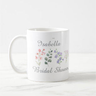 Wilde Blumen Aquarell Boho Brautparty Kaffeetasse