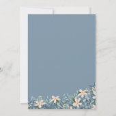 Wilde-Blumen-Boho-Hochzeitseinladung Einladung (Rückseite)