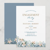 Wilde-Blumen-Boho-Hochzeitseinladung Einladung (Vorne/Hinten)