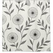 Wilde Blumen Duschvorhang (Vorderseite)