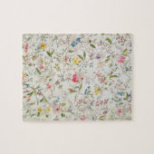 Wilde Blumen entwerfen für silk Material, c.1790 Puzzle (Horizontal)