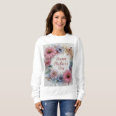 Wilde Blumen erhellen den Muttertag Sweatshirt (Vorne ganz)