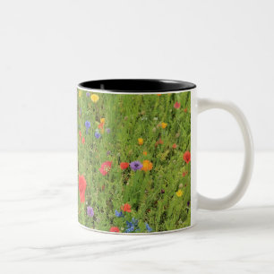 Wilde Blumen Frühling Foto Zweifarben-Tasse Zweifarbige Tasse