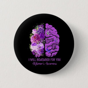 Wilde Blumen Gehirn Erinnern Für Sie Heimerheimer Button
