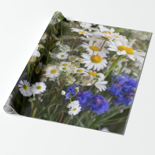 Wilde Blumen Geschenkpapier (Ungerollt)