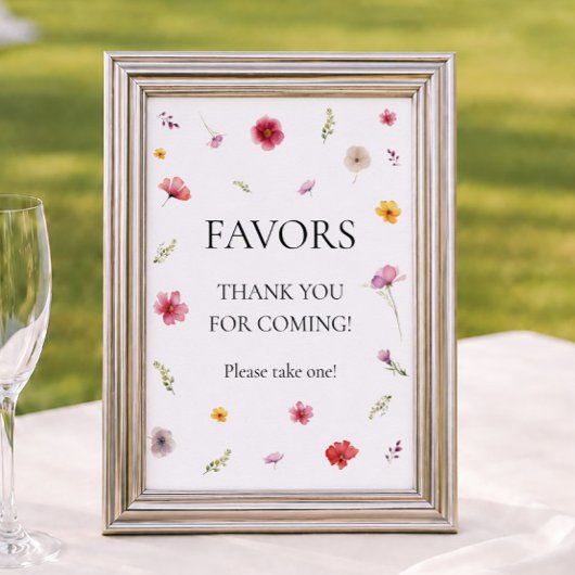 Wilde-Blumen-Gunst Poster